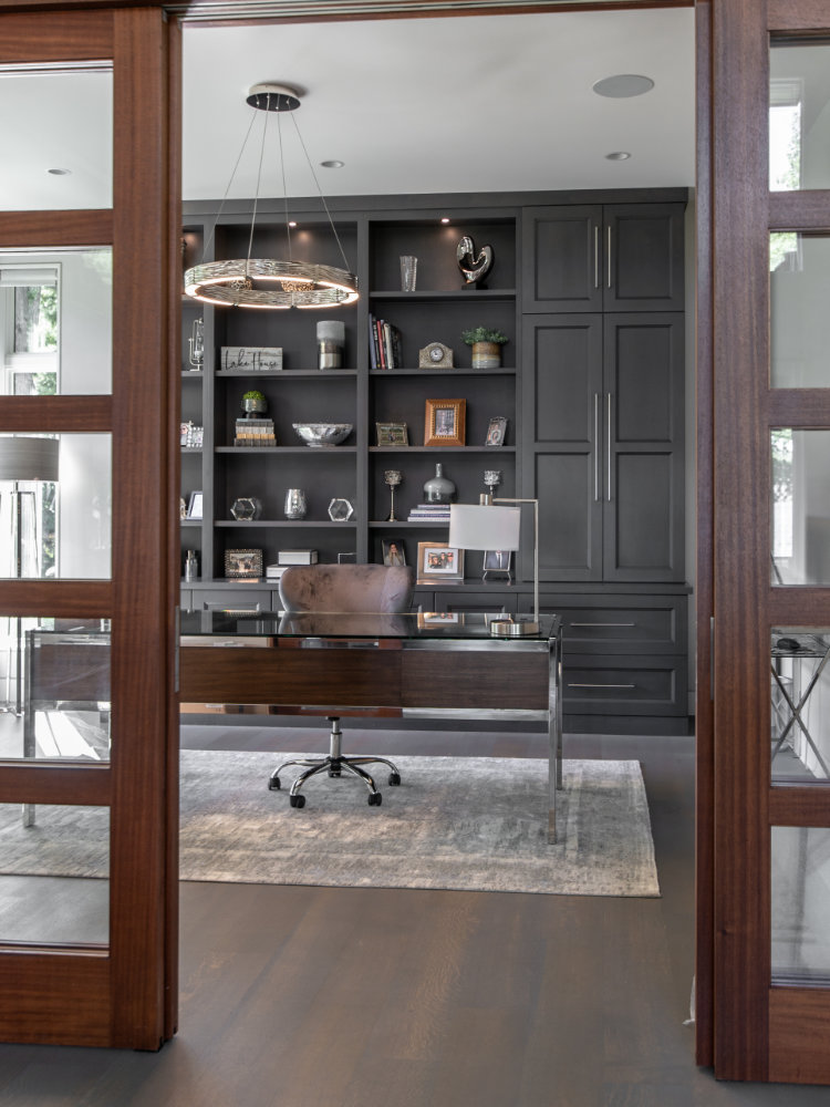 Home Office, Plato Cabinetry, Josh Z Photography